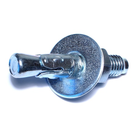 Midwest Fastener Wedge Anchor, 5/8" Dia., 3-1/2" L, Steel Zinc Plated, 10 PK 04133